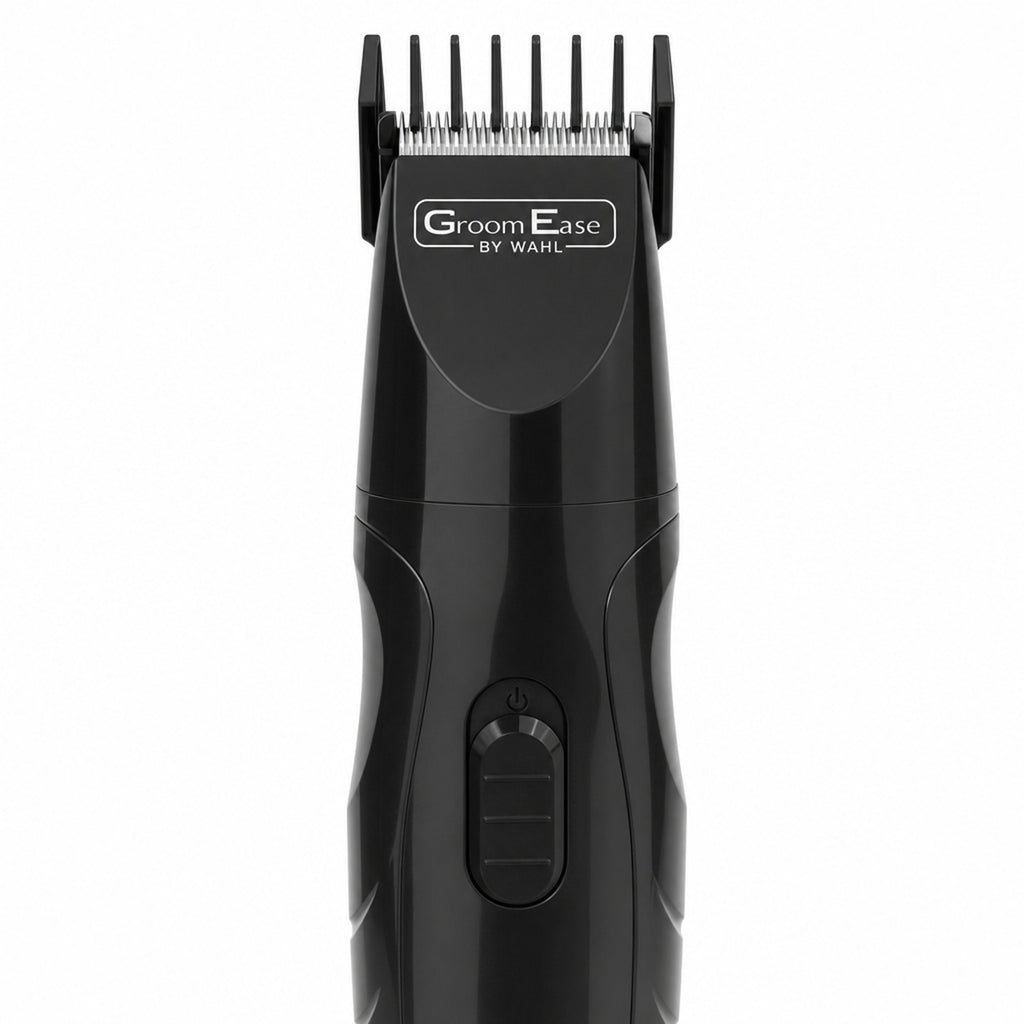 Wahl GroomEase Beard Trimmer Rechargeable 8 Lengths 0.5-12mm 9685-517 New — a guide comb fitted over the blade