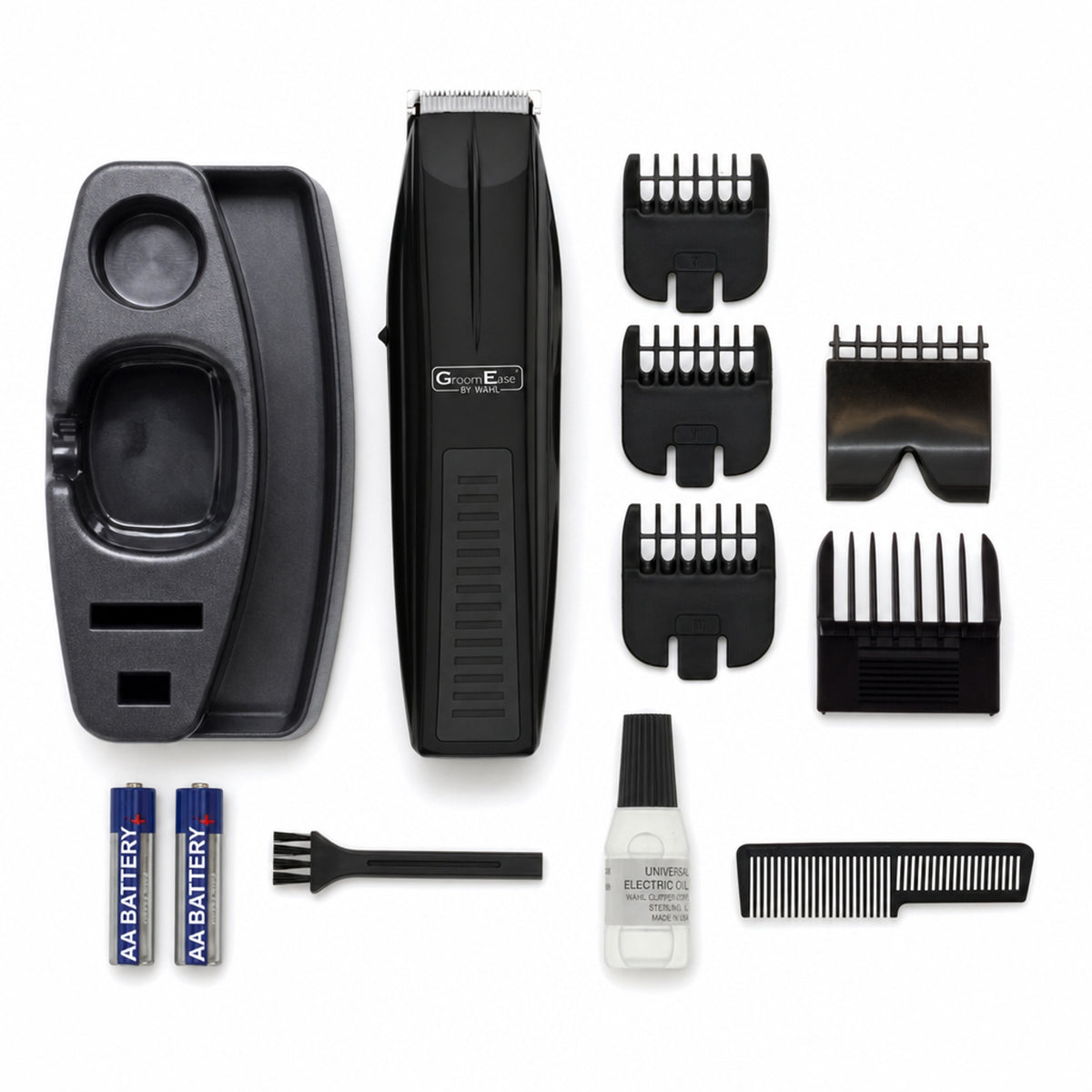 Wahl GroomEase Battery Performer Beard Trimmer Stubble Kit 5537-6217 New — what is in the box, all eleven items