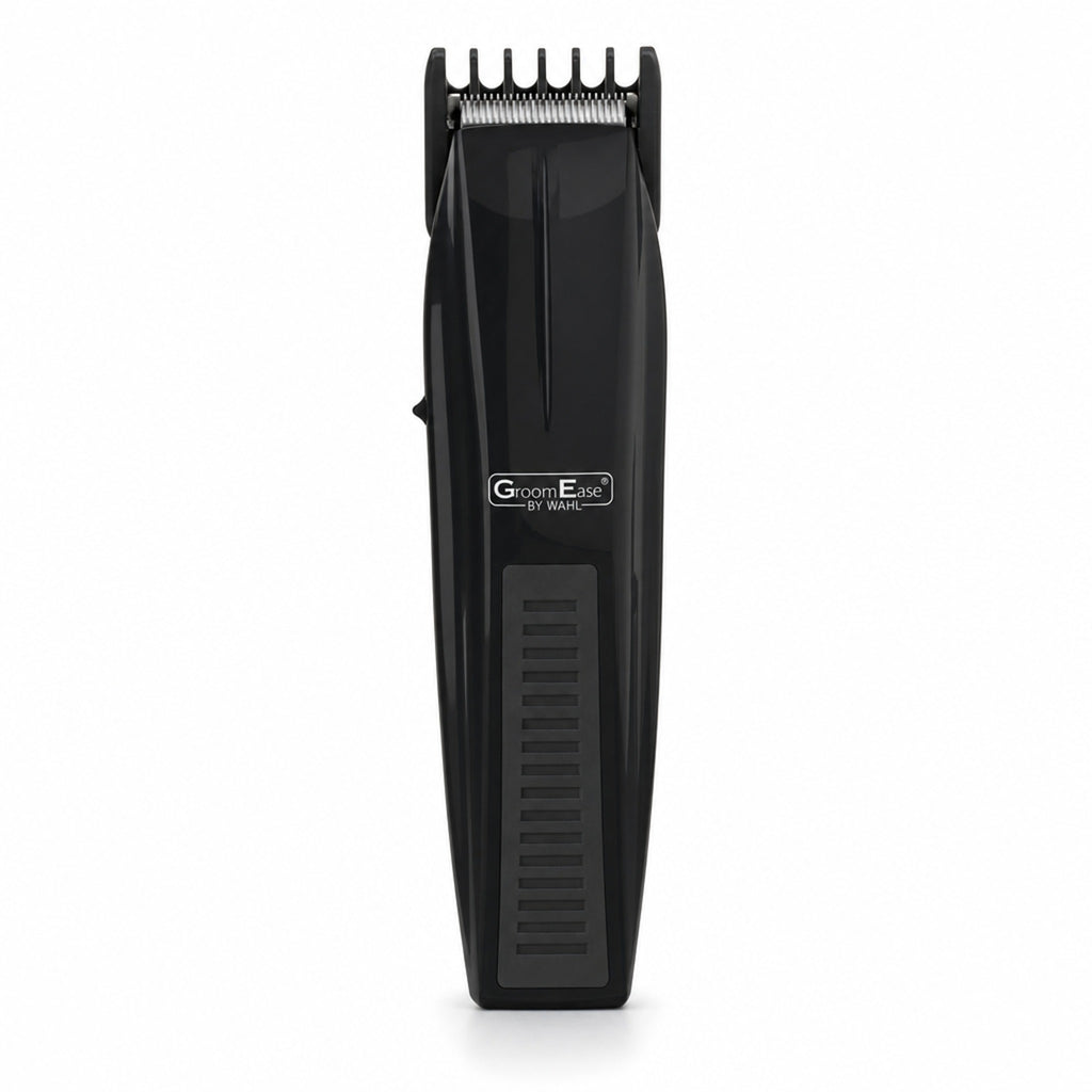 Wahl GroomEase Battery Performer Beard Trimmer Stubble Kit 5537-6217 New — a guide comb fitted over the cutting blade, the two-row cutting end