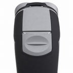 Mens Rotary Shaver Cordless Rechargeable Silver 3 Titanium Heads Trimmer New — rear three-quarter showing the pop-up trimmer