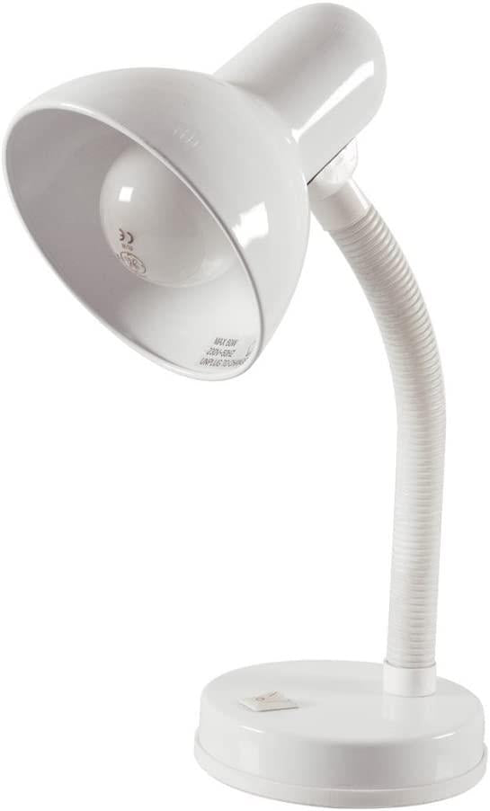Lloytron 35W Classic Flexi Desk Lamp - Silver / Black / White, product photo 1