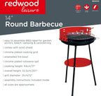 Redwood 14" Round Barbecue