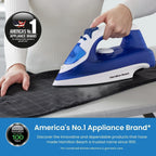 Hamilton Beach SteamMax 2200W Blue & White Steam Iron, product photo 2