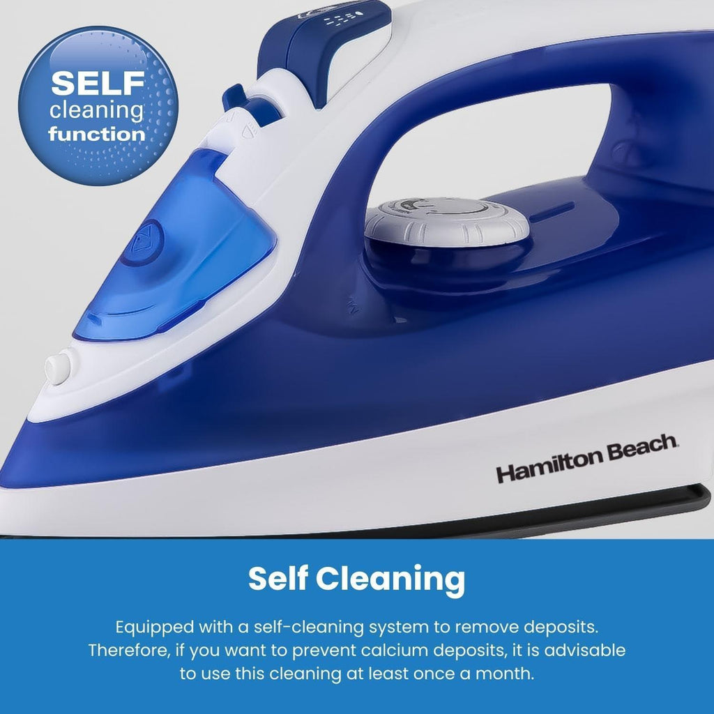 Hamilton Beach SteamMax 2200W Blue & White Steam Iron, product photo 3