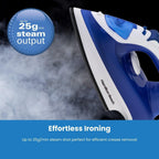 Hamilton Beach SteamMax 2200W Blue & White Steam Iron, product photo 5
