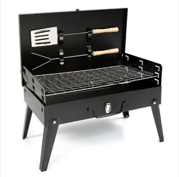 Redwood Charcoal BBQ Grill with Accessories - Portable Folding, product photo 12