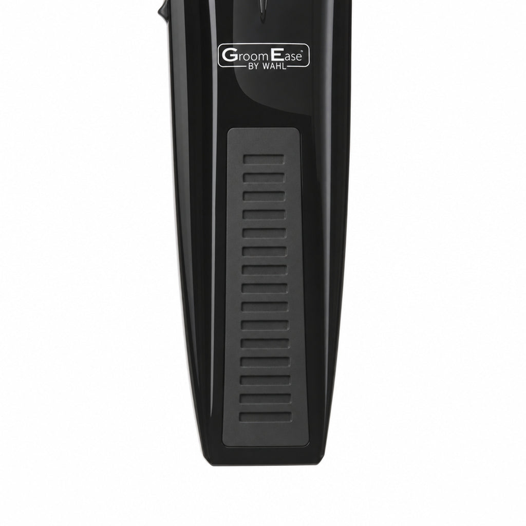 Wahl GroomEase Battery Performer Beard Trimmer Stubble Kit 5537-6217 New — macro, the gloss shell meeting the matte ribbed grip panel