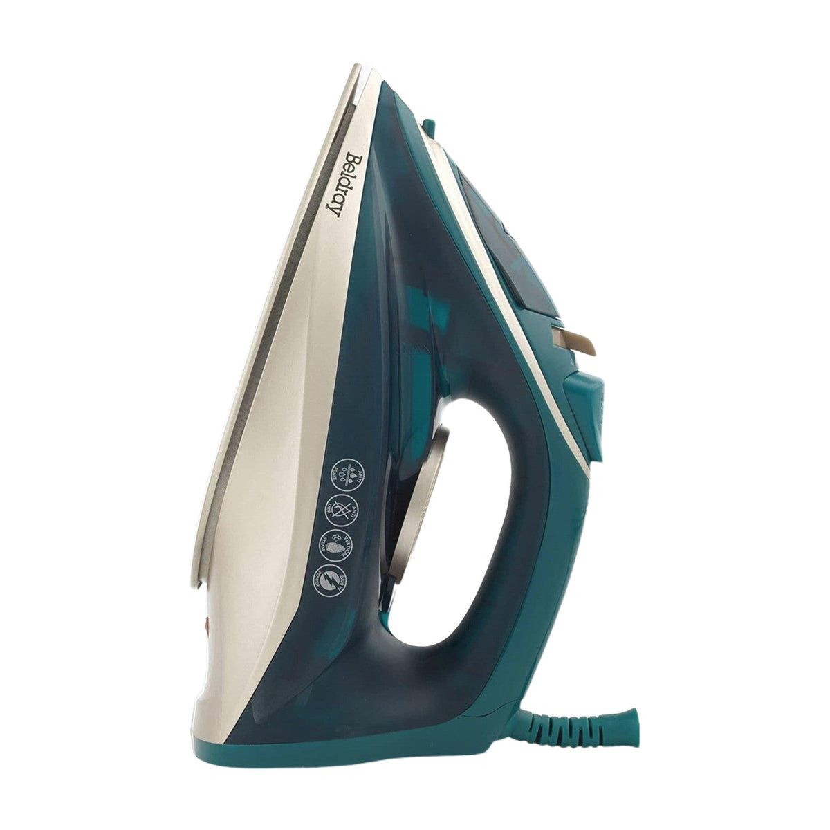 Beldray 2200W Duo Glide steam iron on a white background