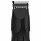 Wahl GroomEase Beard Trimmer Rechargeable 8 Lengths 0.5-12mm 9685-517 New — macro of the head, the blade and the wordmark