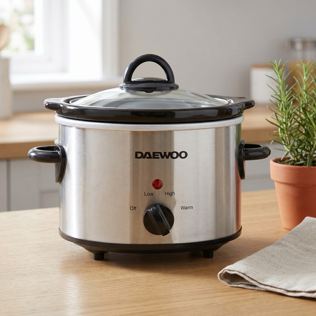 Daewoo 1.5L stainless steel slow cooker, photo 8