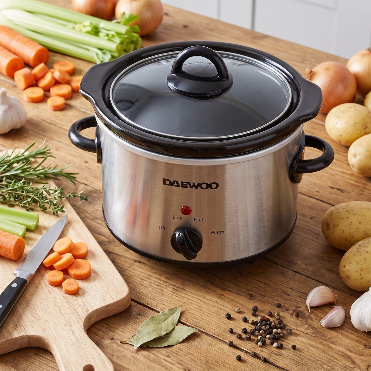 Daewoo 1.5L stainless steel slow cooker, photo 11