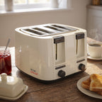 KitchenPerfected 4-slice extra-wide toaster, cream, photo 10