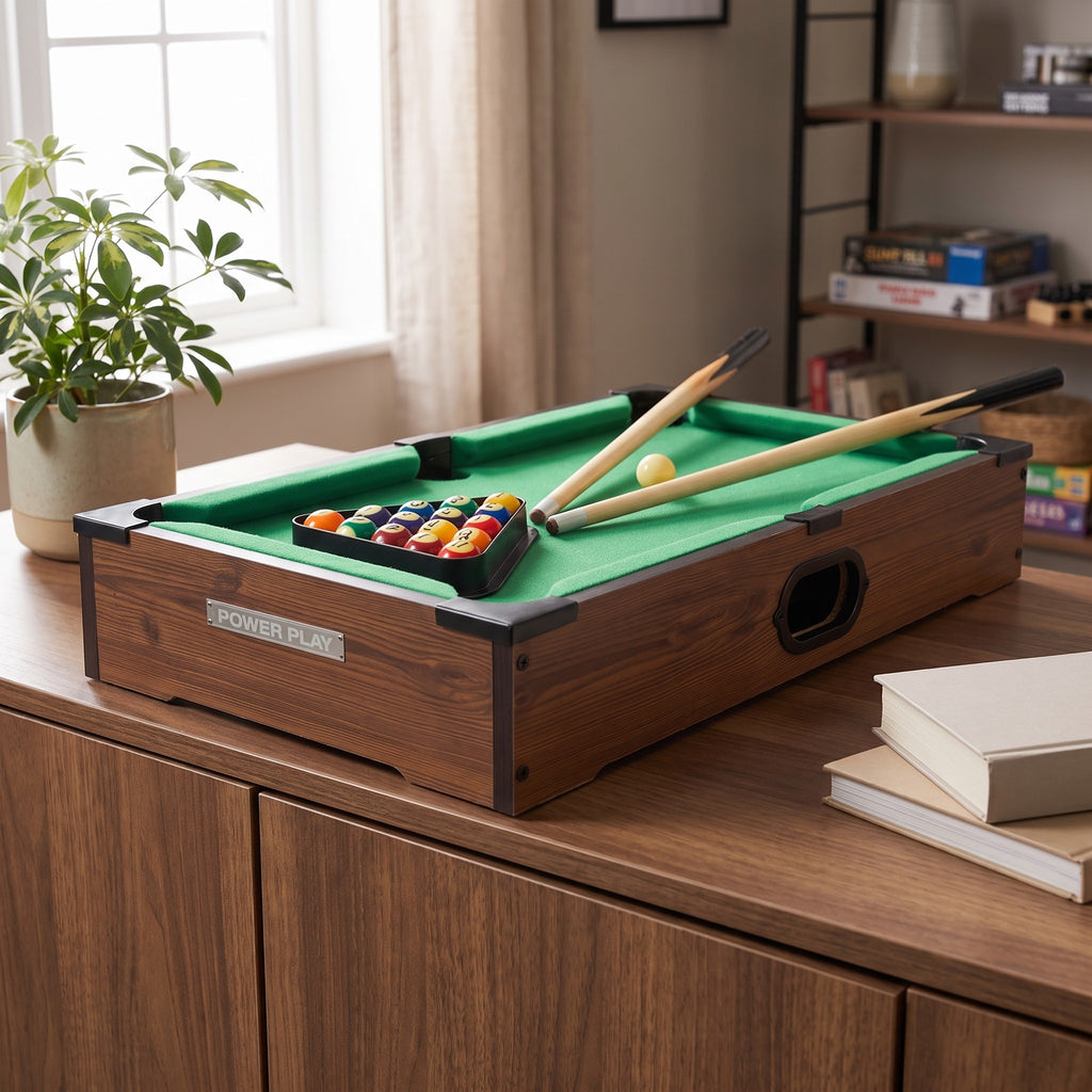 Power Play Kids Pool Billiard Snooker Indoor Table Top Game - 20", product photo 10