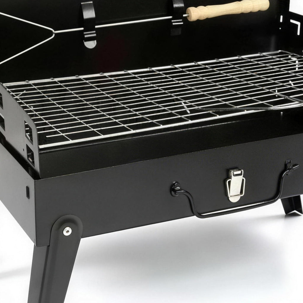 Redwood Charcoal BBQ Grill with Accessories - Portable Folding, product photo 4