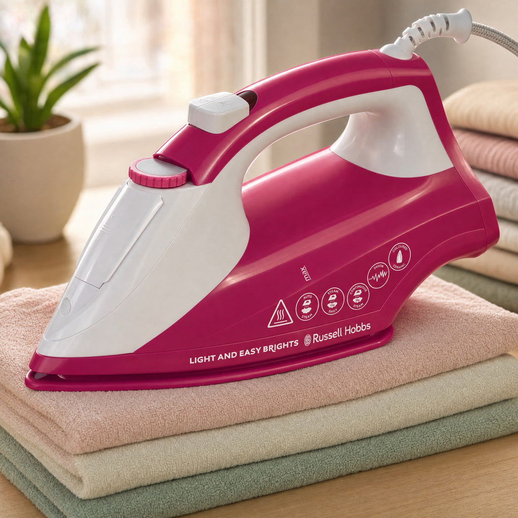 Russell Hobbs Light and Easy Brights steam iron, berry, photo 10