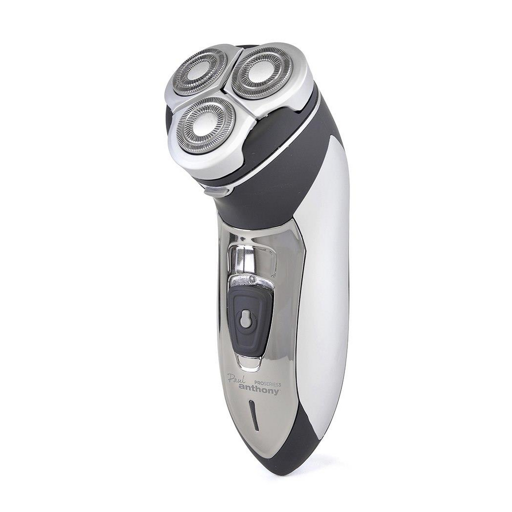 Paul Anthony 'Pro Series 3' Titanium Mens Cordless Rotary Shaver- Silver